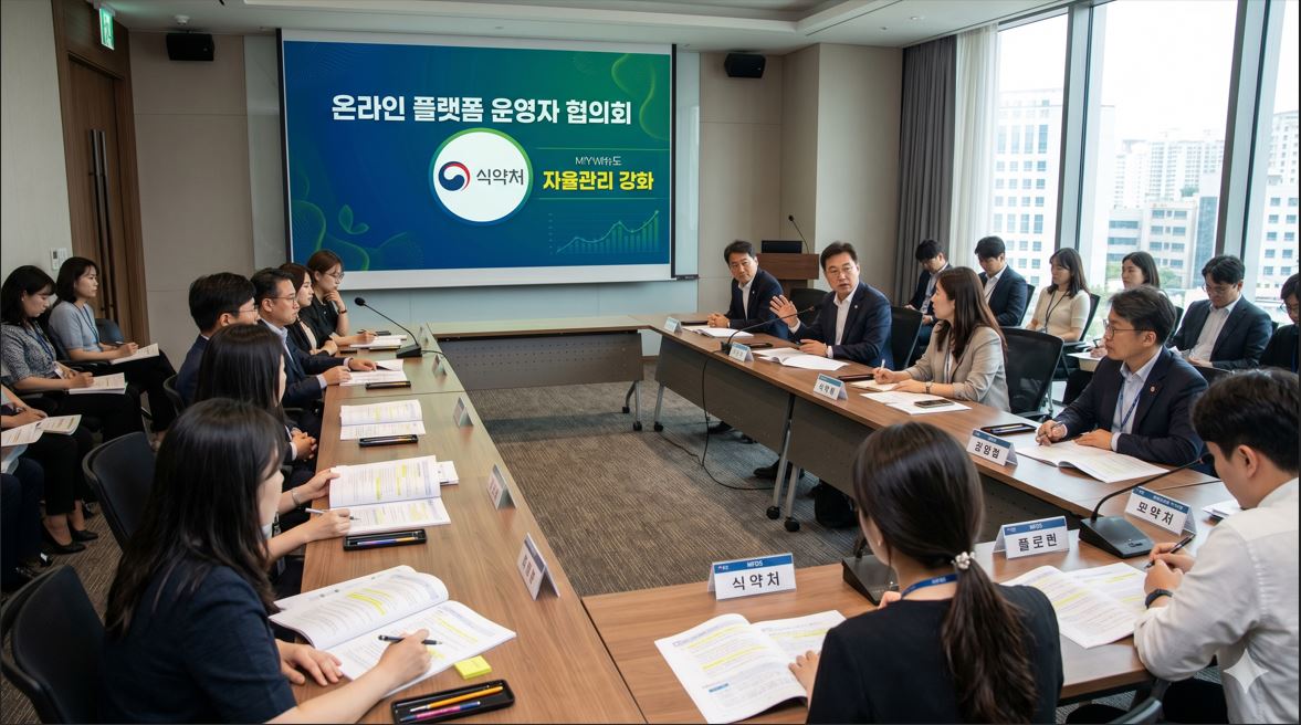 식약처, 온라인 플랫폼 운영자 협의회 개최…식의약 자율관리 강화