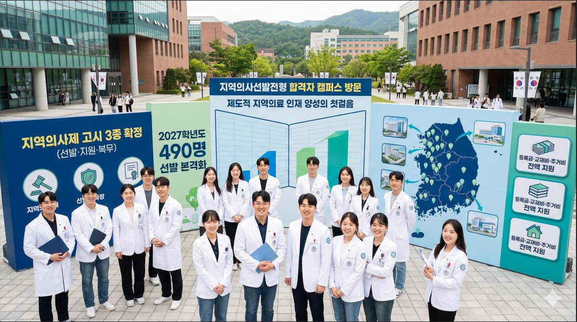 복지부, 지역의사제 고시 3종 확정…2027학년도 490명 선발 본격화