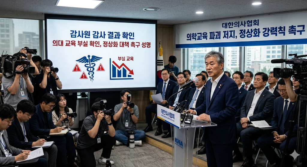 의협 감사원 의대교육 부실 확인 정상화 대책 촉구 성명