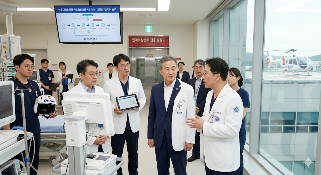 보건복지부 이형훈 제2차관 아주대학교병원 권역외상센터 현장 점검