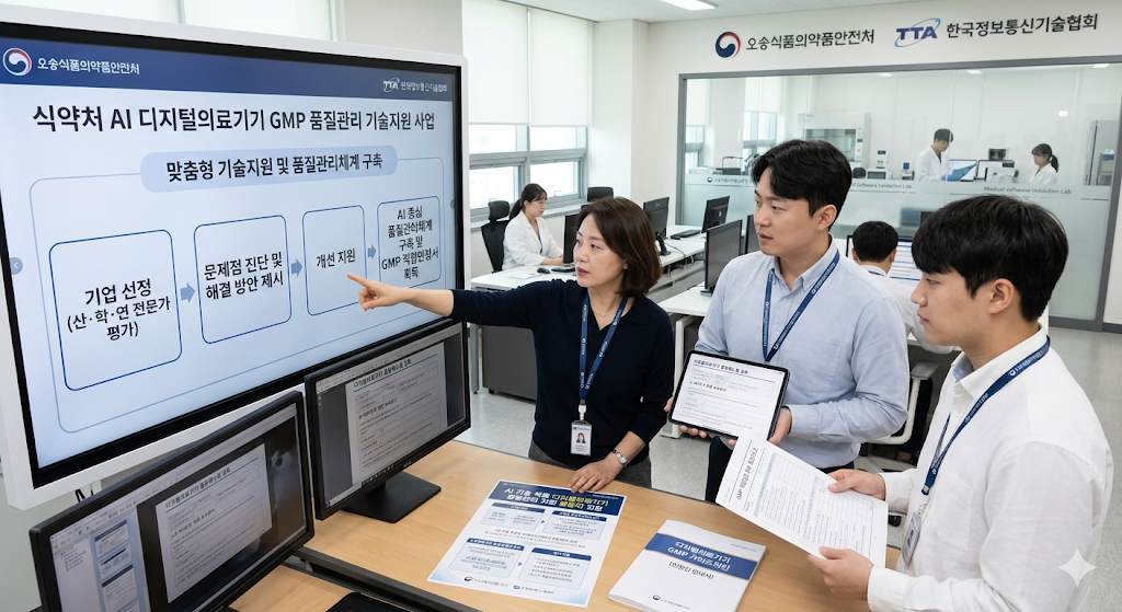 식약처 AI 디지털의료기기 GMP 품질관리 기술지원 사업 추진