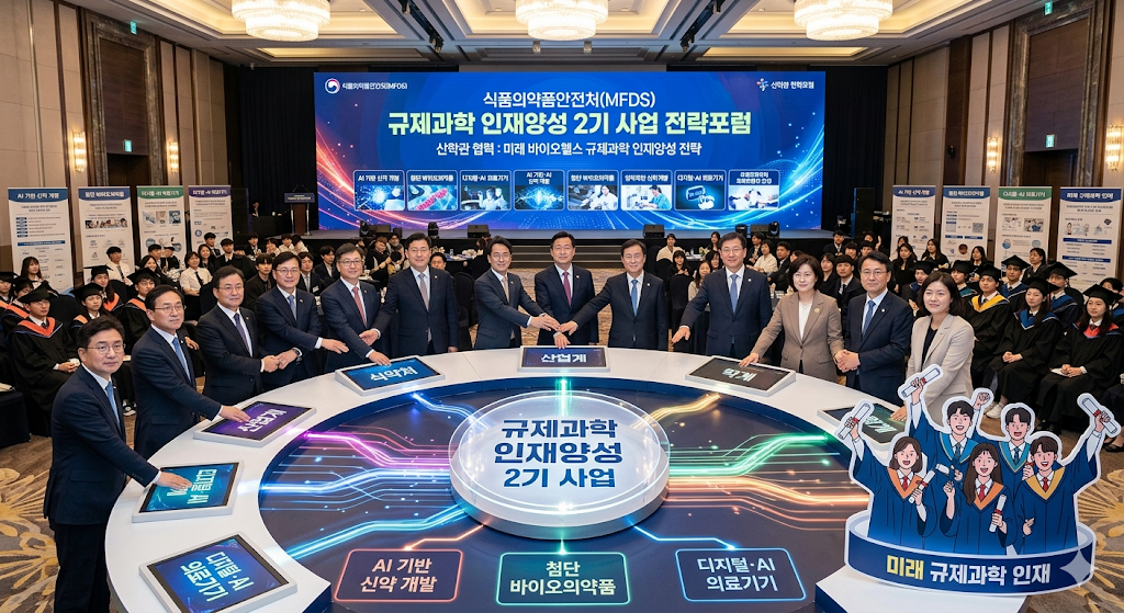 식약처 규제과학 인재양성 2기 사업 전략포럼 개최, 산학관 협력