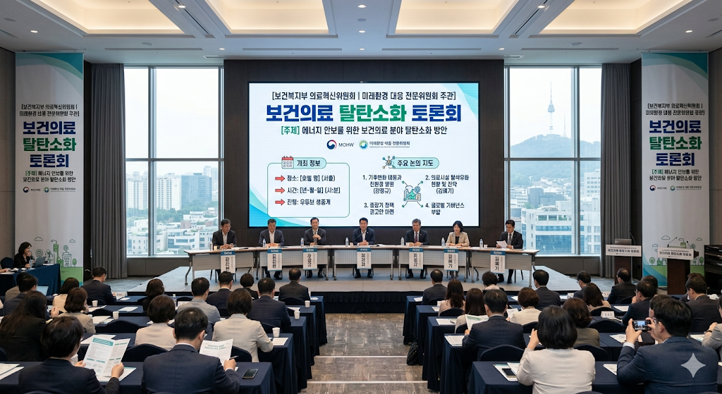보건복지부 의료혁신위원회 미래환경 대응 전문위원회 보건의료 탈탄소화 토론회 개최