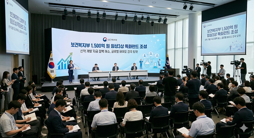 보건복지부 1,500억 원 임상3상 특화펀드 조성, 신약 개발 자금 절벽 해소