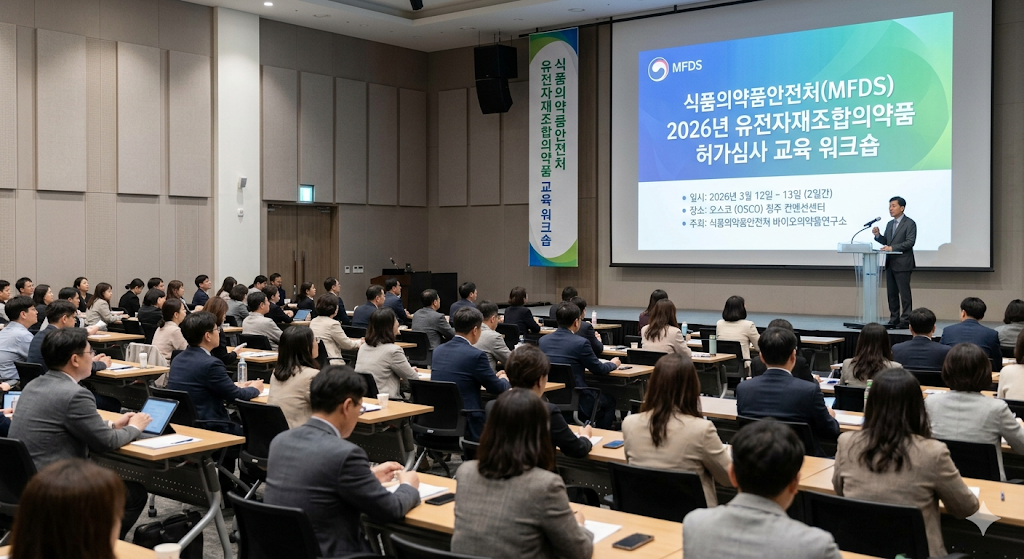 식약처 2026년 유전자재조합의약품 허가심사 교육 워크숍 청주 오스코 개최