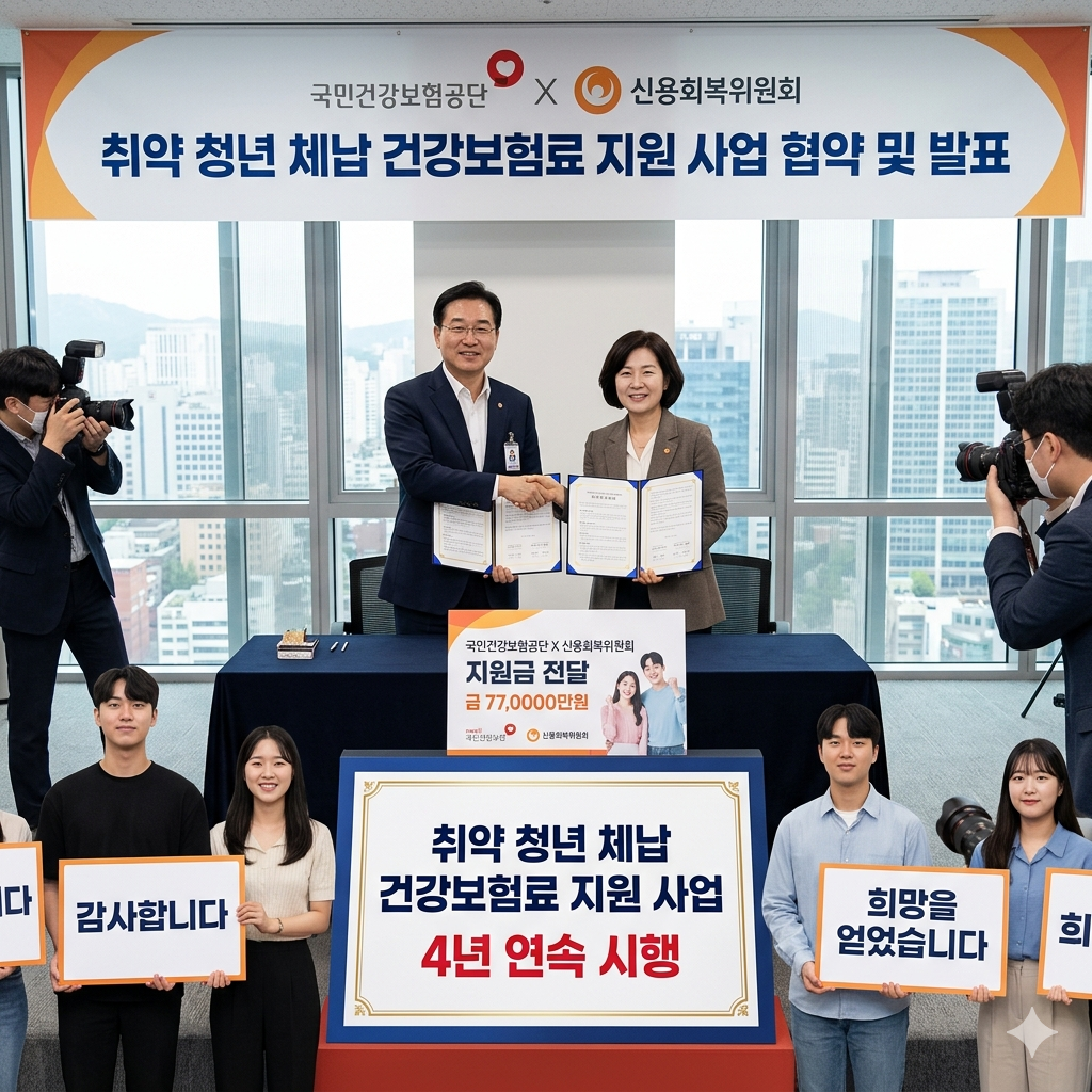국민건강보험공단과 신용회복위원회 취약 청년 체납 건강보험료 지원 사업, 4년 연속 시행