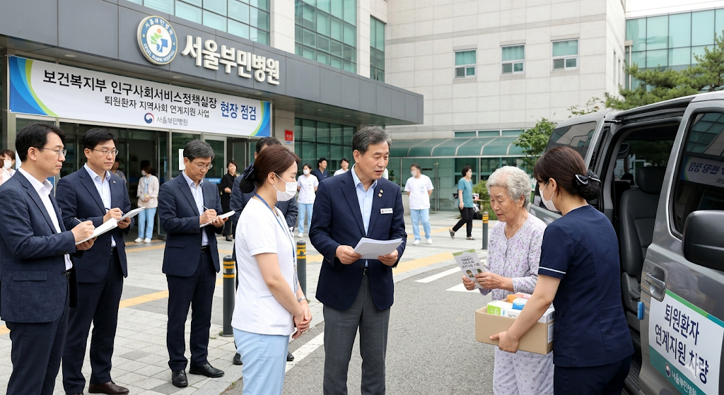 보건복지부 은성호 인구사회서비스정책실장 서울부민병원 퇴원환자 지역사회 연계지원 사업 현장 점검