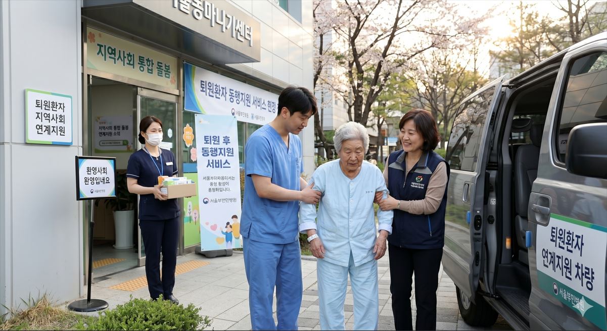 복지부, 퇴원환자 지역사회 연계지원 사업 현장 점검…서울부민병원 방문