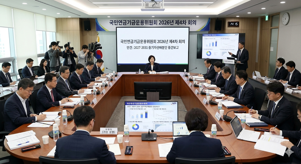 국민연금기금운용위원회 2026년 제4차 회의 개최, 2027-2031 중기자산배분안 중간보고