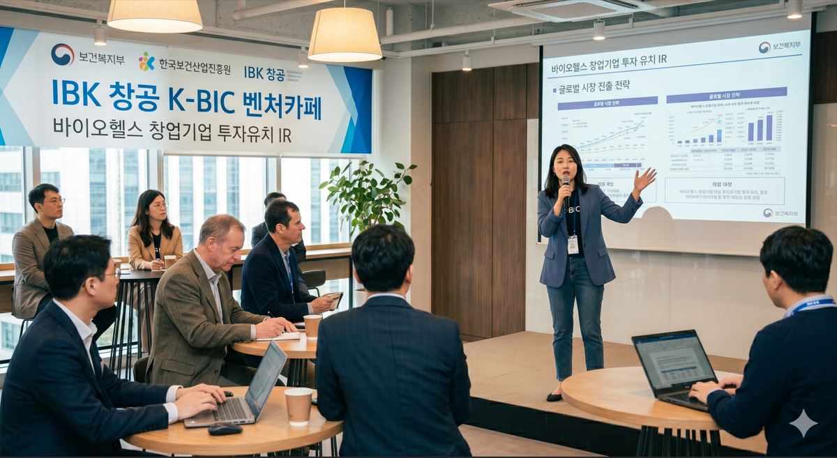 복지부·진흥원, IBK 창공과 'K-BIC 벤처카페' 개최…바이오헬스 창업 지원