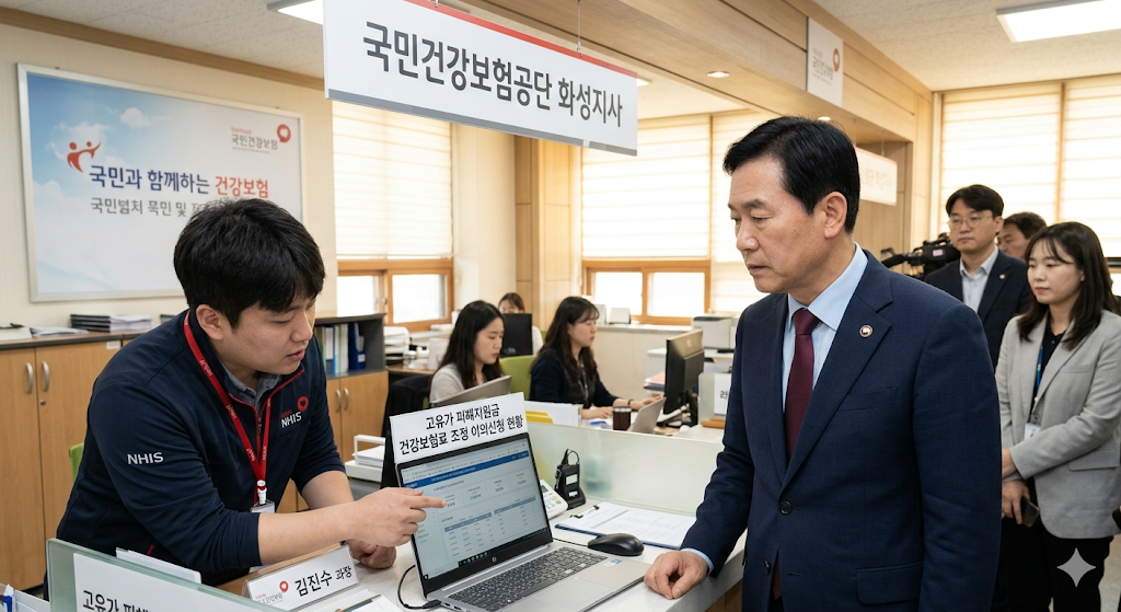현수엽 보건복지부 제1차관 국민건강보험공단 화성지사 방문, 고유가 피해지원금 건강보험료 조정 이의신청 현장 점검