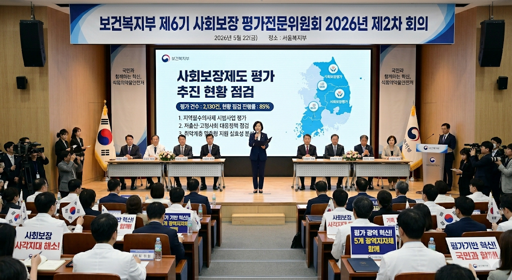 보건복지부 제6기 사회보장 평가전문위원회 2026년 제2차 회의 개최, 사회보장제도 평가 추진 현황 점검