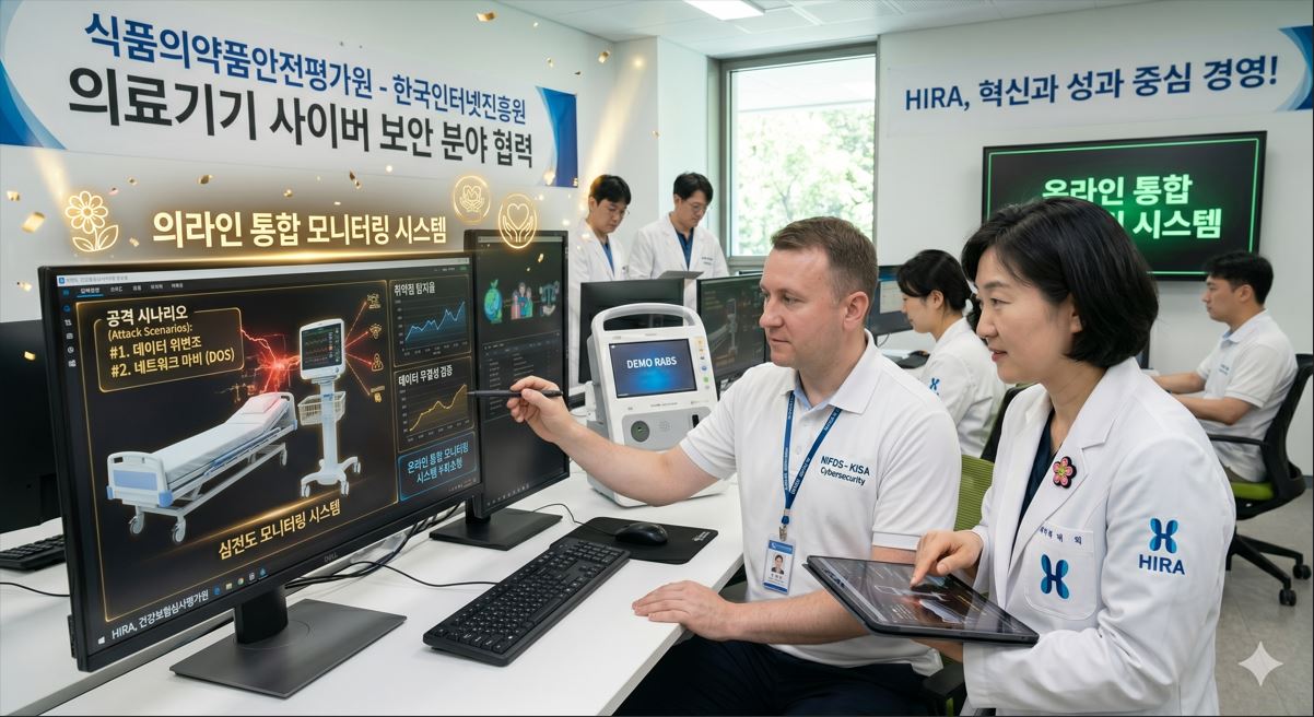 식약처 안전평가원, 한국인터넷진흥원과 의료기기 사이버 보안 MOU 연장