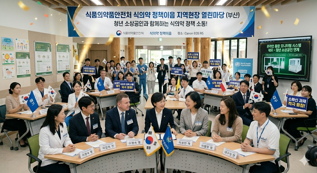 식품의약품안전처 식의약 정책이음 지역현장 열린마당 개최, 전국 6개 지방식약청 청년 소상공인 정책 소통
