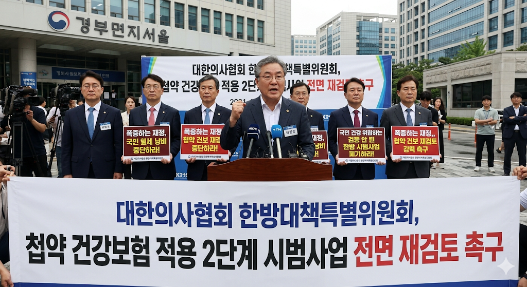 대한의사협회 한방대책특별위원회 첩약 건강보험 적용 2단계 시범사업 재정 폭증 비판 전면 재검토 촉구