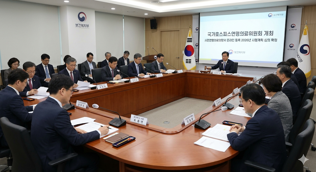 보건복지부 국가호스피스연명의료위원회 개최, 사전연명의료의향서 온라인 등록 2026년 시행계획 심의 확정