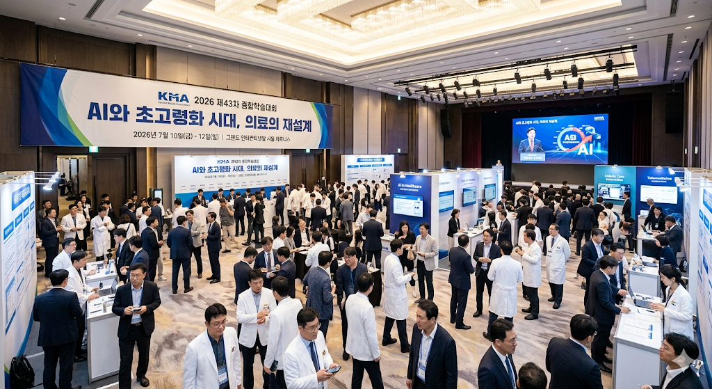 대한의사협회 2026 제43차 종합학술대회 7월 10~12일 그랜드 인터컨티넨탈 서울 파르나스 개최 AI 초고령화 시대 재설계
