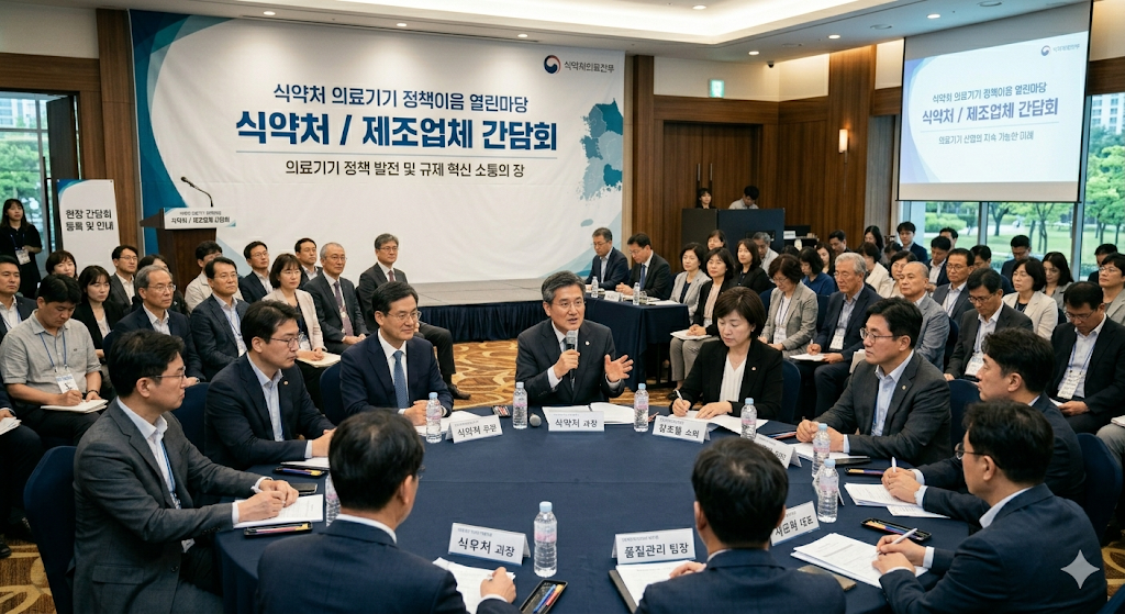 식약처 의료기기 정책이음 열린마당 제조업체 간담회 현장