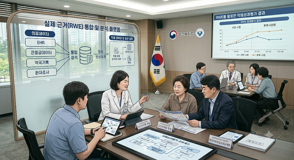 약제성과평가 실제 근거 RWE 생성 가이드라인 의료데이터