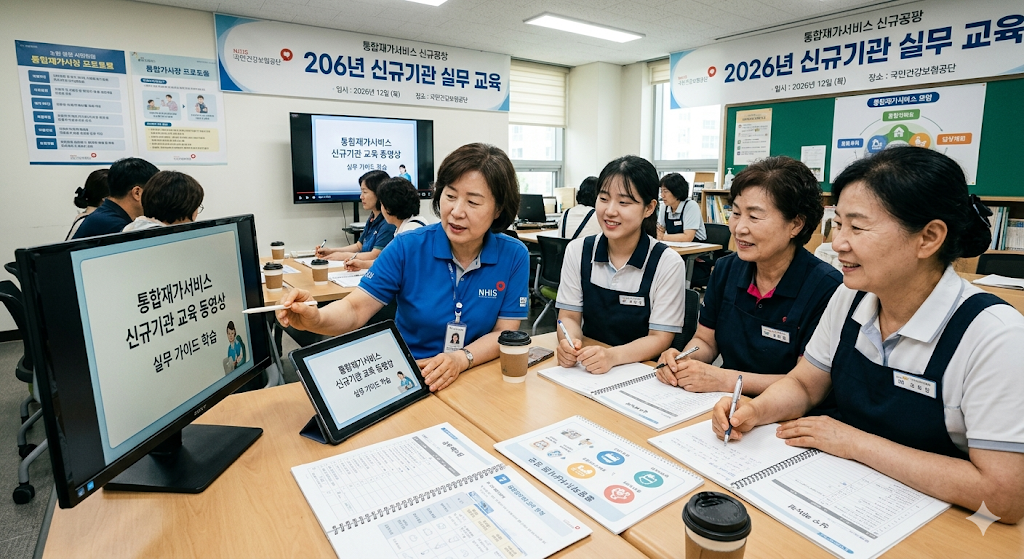 통합재가서비스 신규기관 교육 동영상 실무 가이드 학습