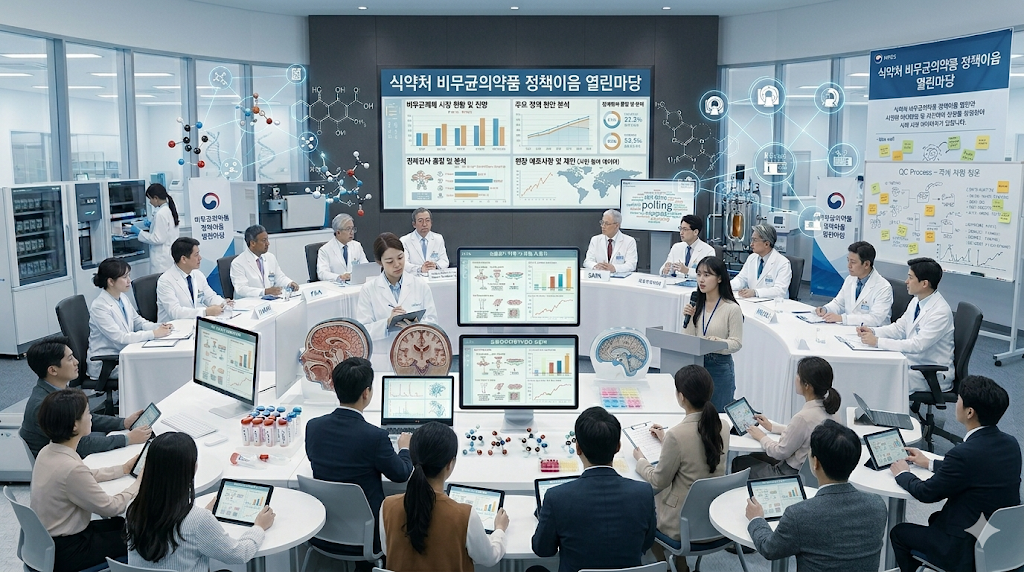 식약처 비무균의약품 정책이음 열린마당 현장 소통