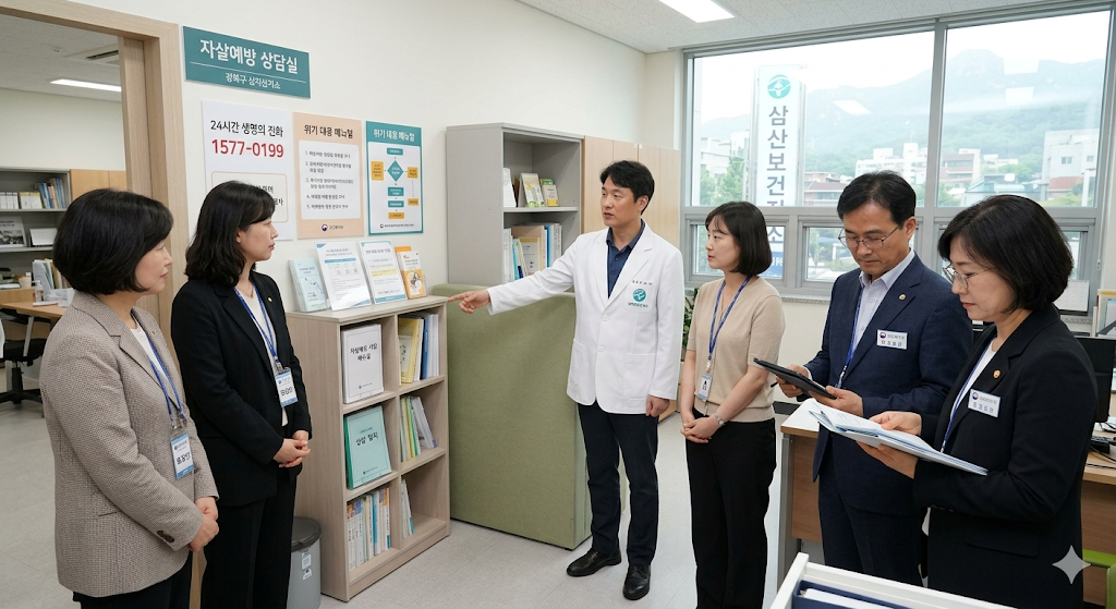 강북구 삼각산보건지소 자살예방 현장 점검 관련 이미지