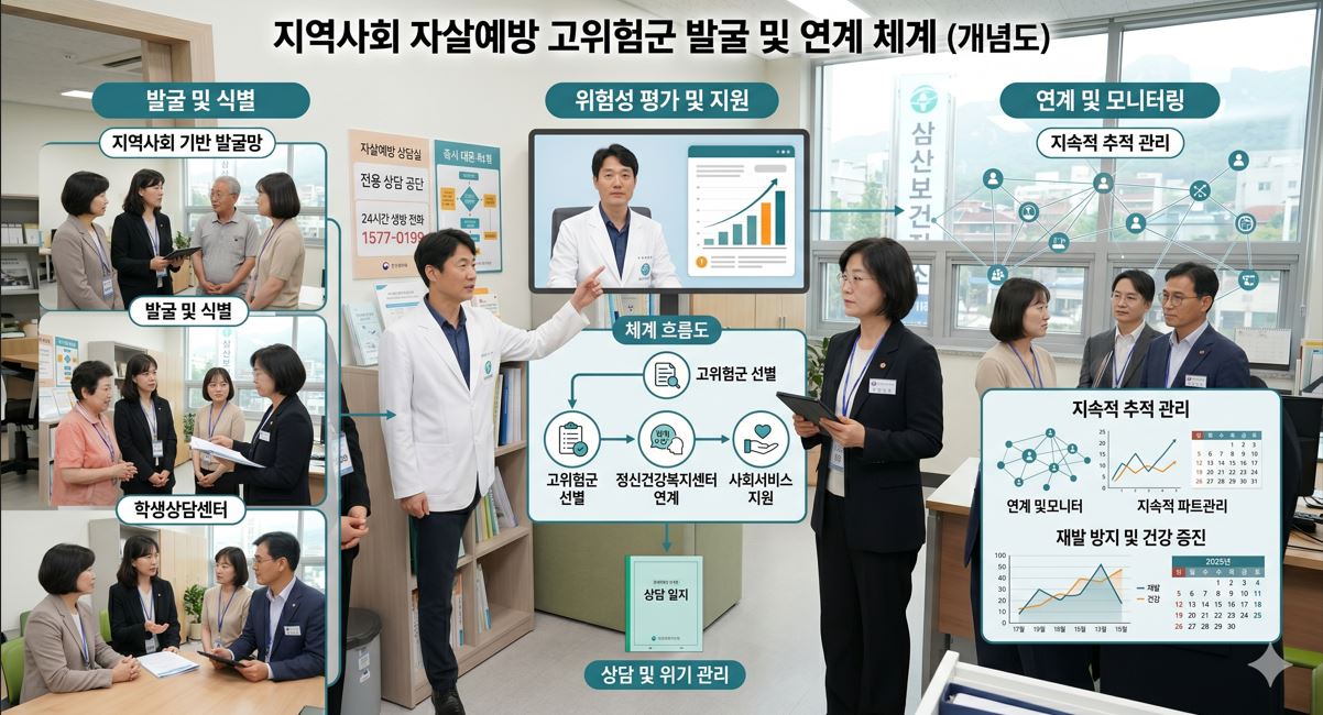 강북구 자살예방 우수사례, 정은경 장관 현장 점검