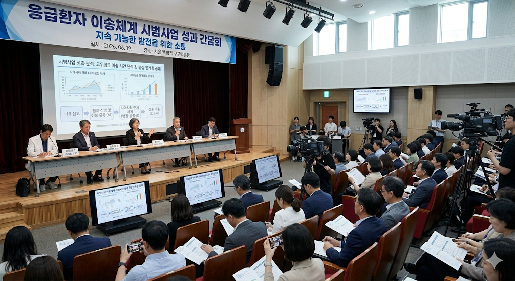 응급환자 이송체계 시범사업 성과 간담회 관련 이미지