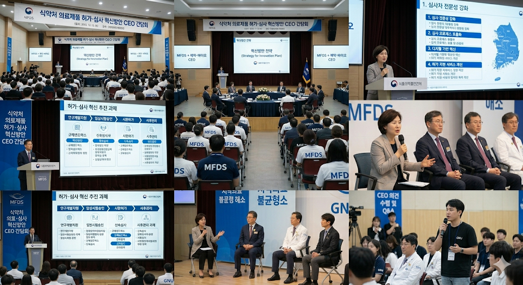 식약처 의료제품 허가·심사 혁신방안 CEO 간담회 관련 이미지