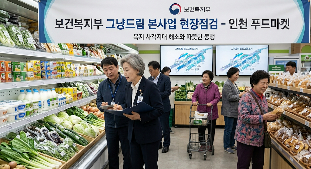 보건복지부 그냥드림 본사업 현장점검 인천 푸드마켓 관련 이미지