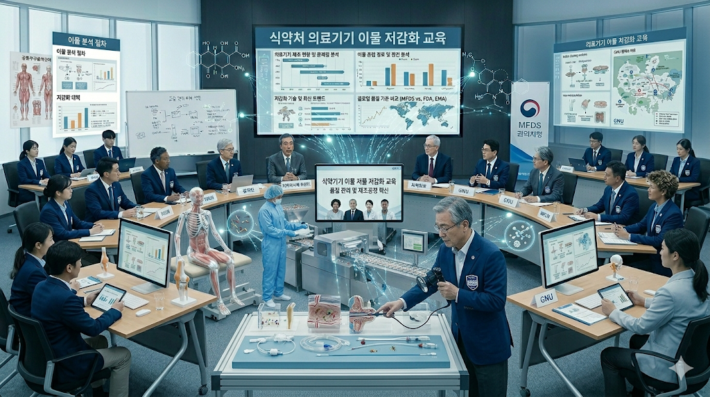 식약처 의료기기 이물 저감화 교육 실시 관련 이미지