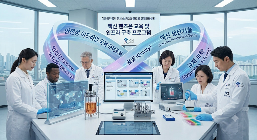 식약처 글로벌 규제조화센터 백신 핸즈온 교육 관련 이미지