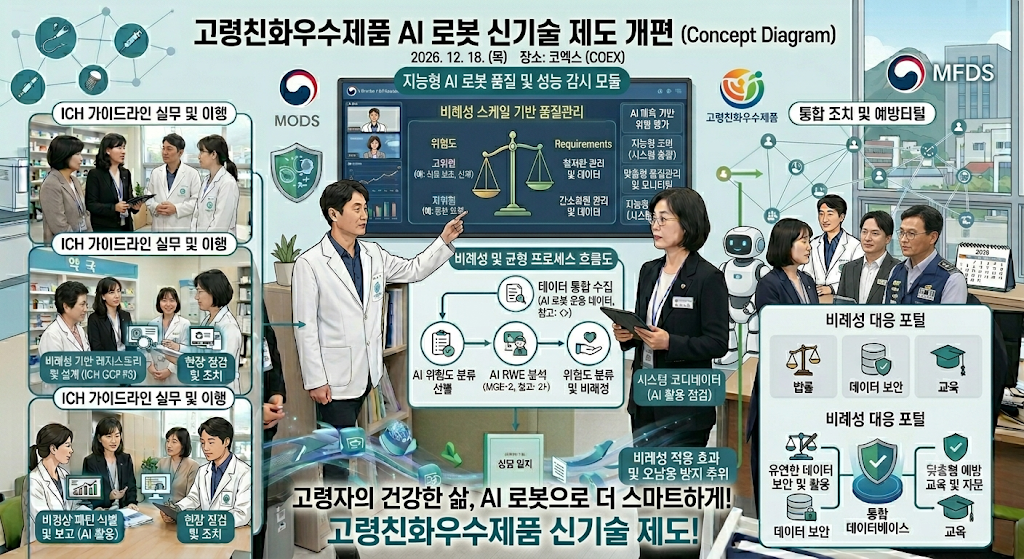 고령친화우수제품 AI 로봇 신기술 제도 개편 관련 이미지
