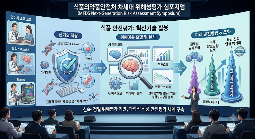 식약처 차세대 위해성평가 심포지엄 식품 안전평가 관련 이미지