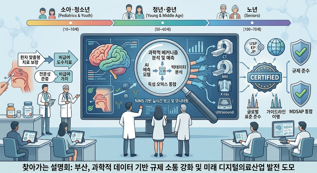 AI 디지털 건강검진 영상판독 생애주기 개념 이미지