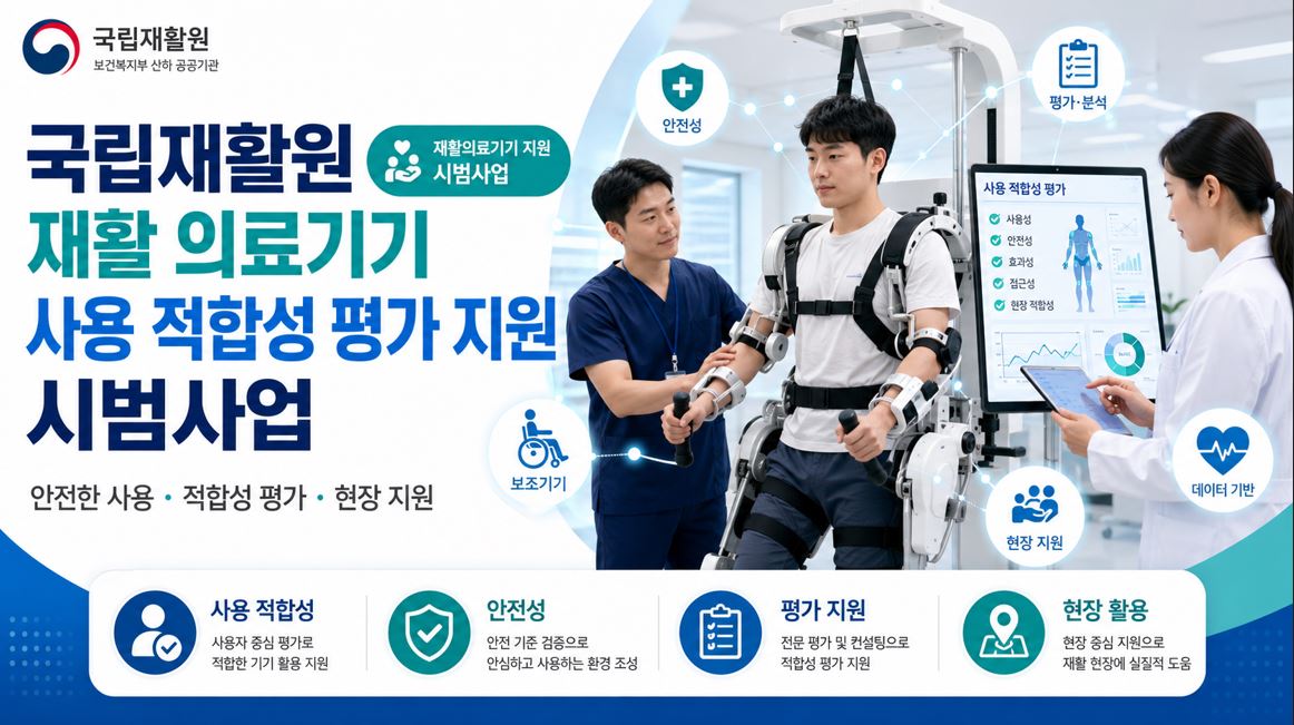 국립재활원, 재활 의료기기 적합성 평가 시범사업 착수