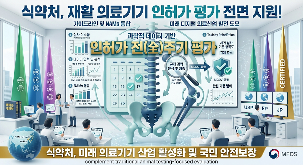 재활 의료기기 인허가 평가 지원 개념 이미지