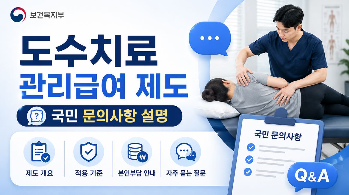 복지부, 도수치료 관리급여 문의사항 설명…연 15회 기준