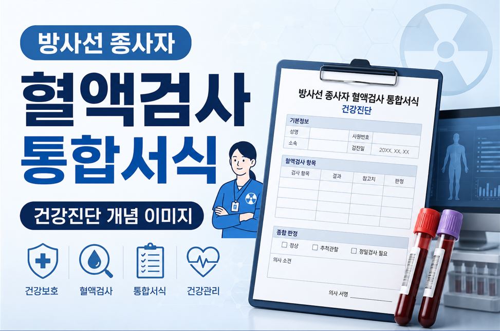 방사선 종사자 건강진단 항목 통일…9일 중복검사 폐지