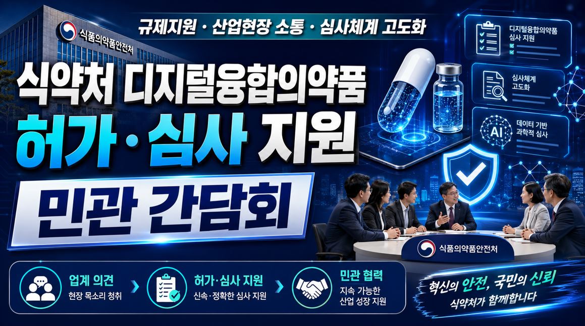 식약처, 디지털융합의약품 민·관 간담회…허가·심사 지원
