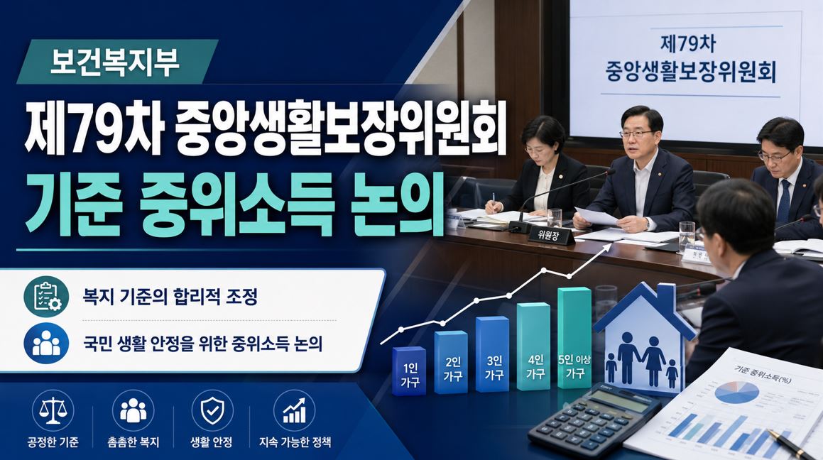 복지부, 제79차 중생보위 개최…기준 중위소득 논의