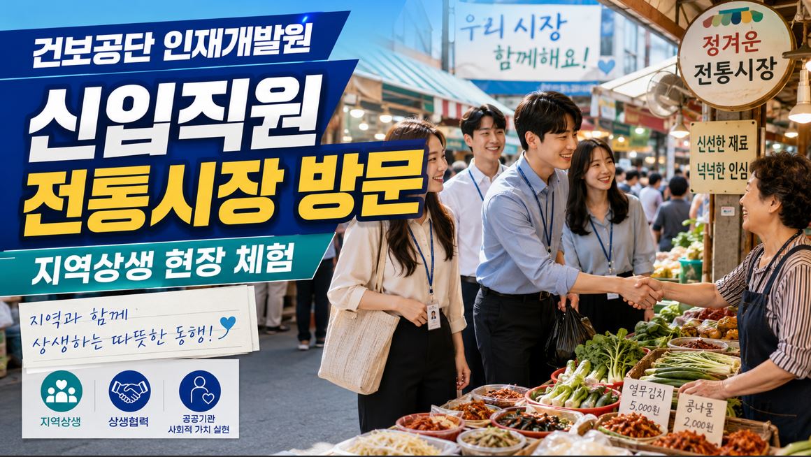건보공단 인재개발원, 신입직원 600명 지역상생 활동