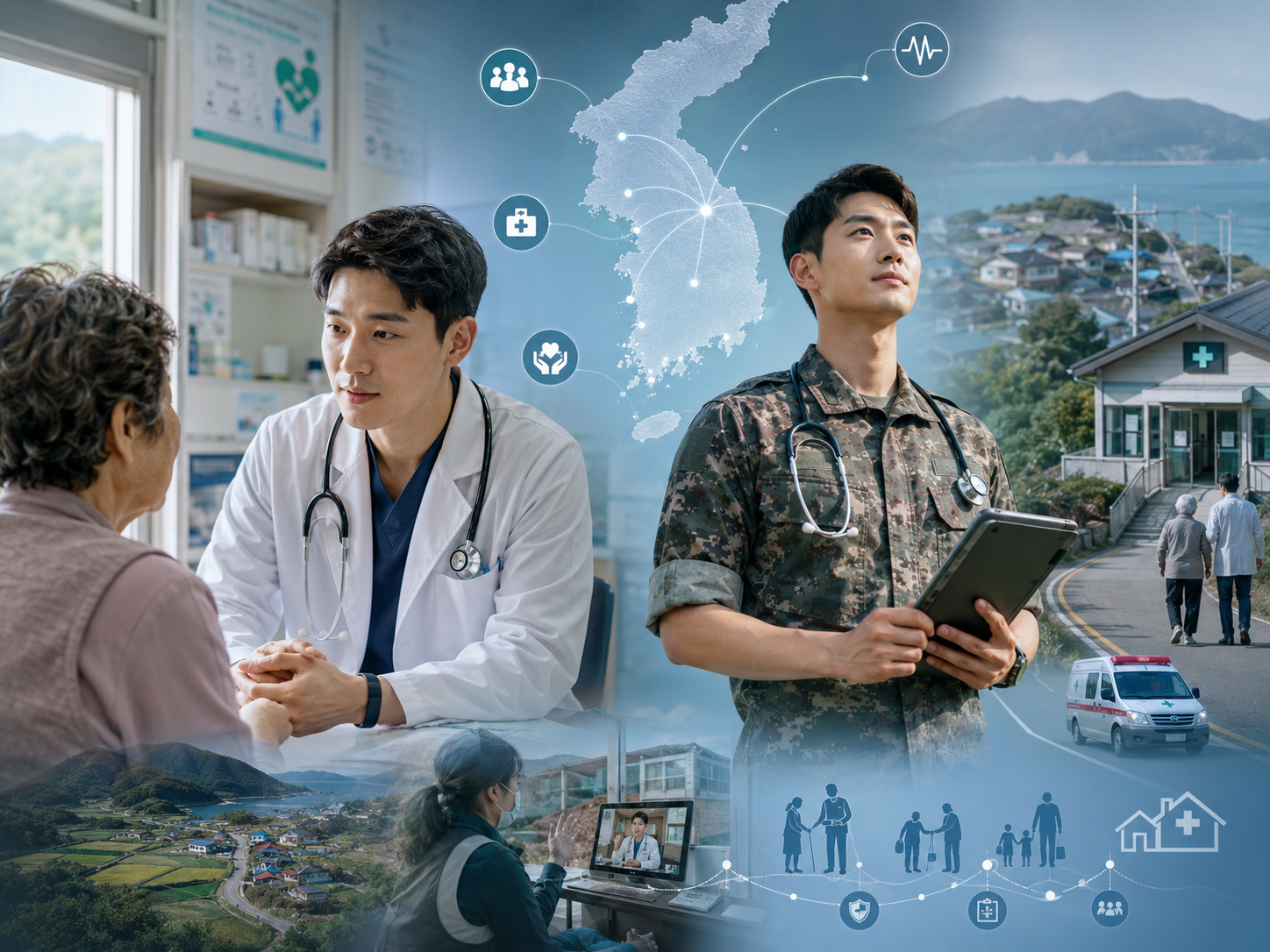 공중보건의사 군의관 병역제도 의료취약지 개념 이미지