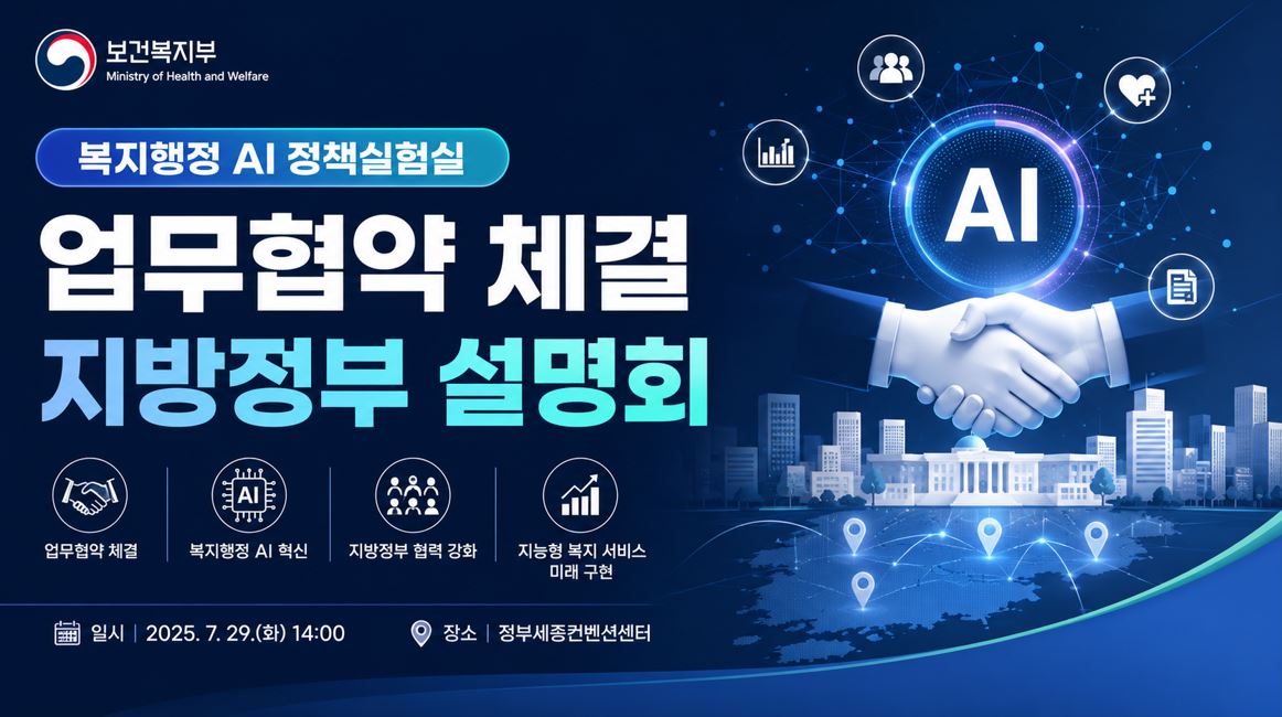 복지부, 복지행정 'AI 정책실험실' 업무협약 체결