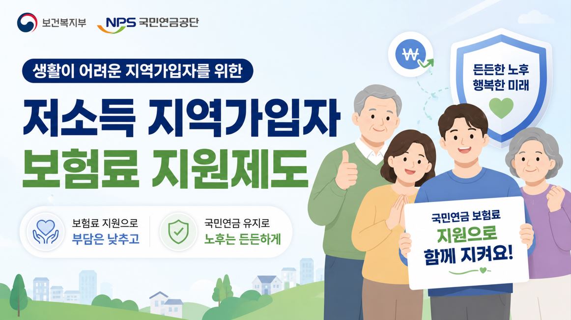 복지부, 저소득 지역가입자 국민연금 보험료 지원 성과