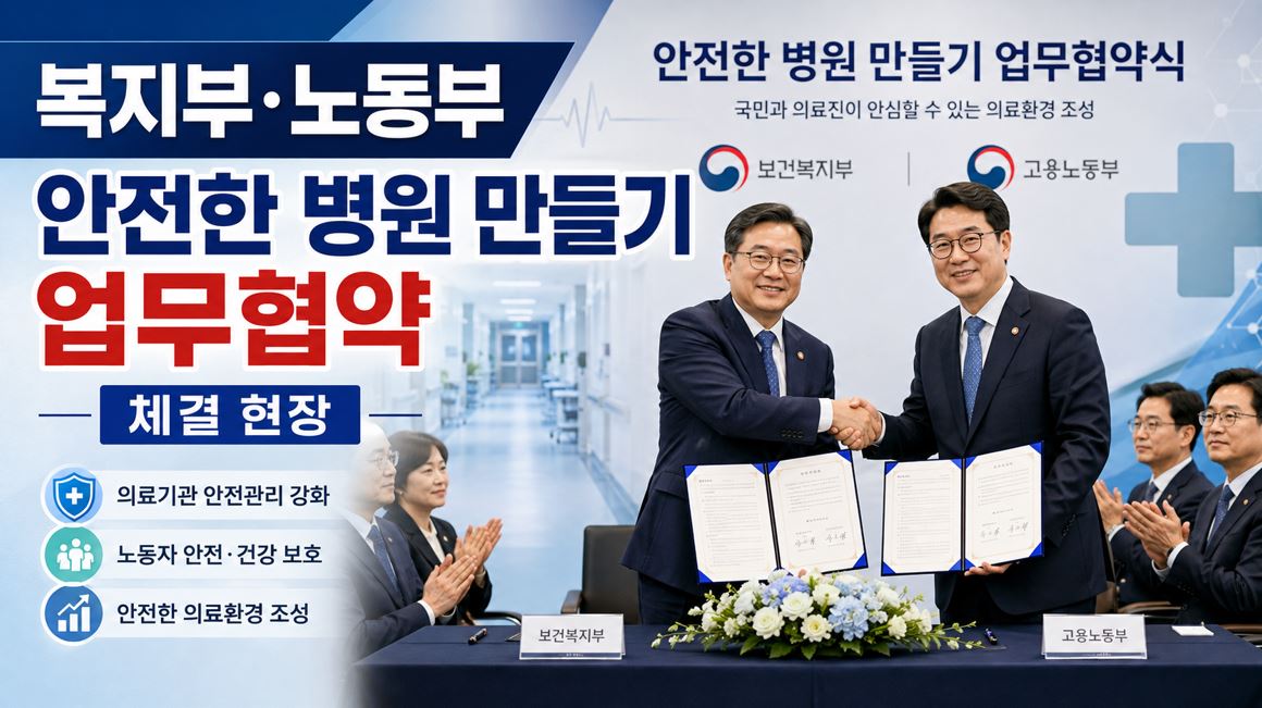 복지부·노동부, 병원 내 괴롭힘 근절 6개 기관 협약