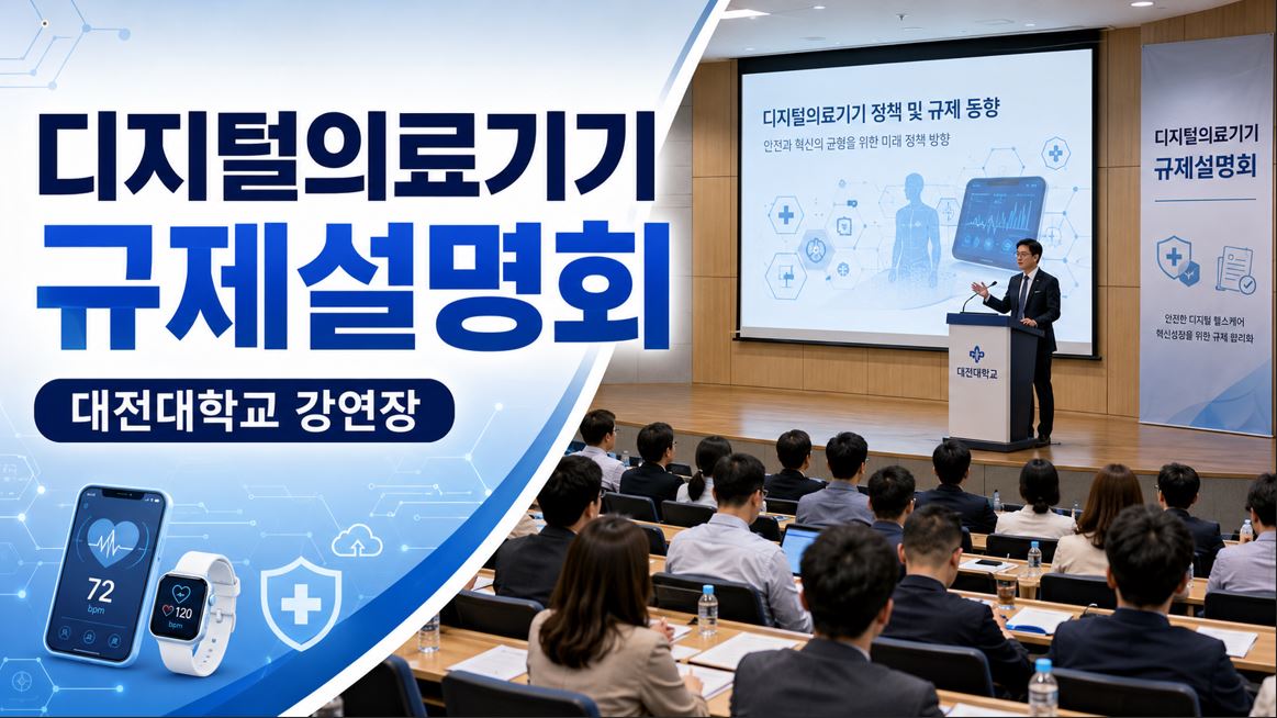 식약처, 디지털의료기기 규제설명회 대전서 세 번째 개최