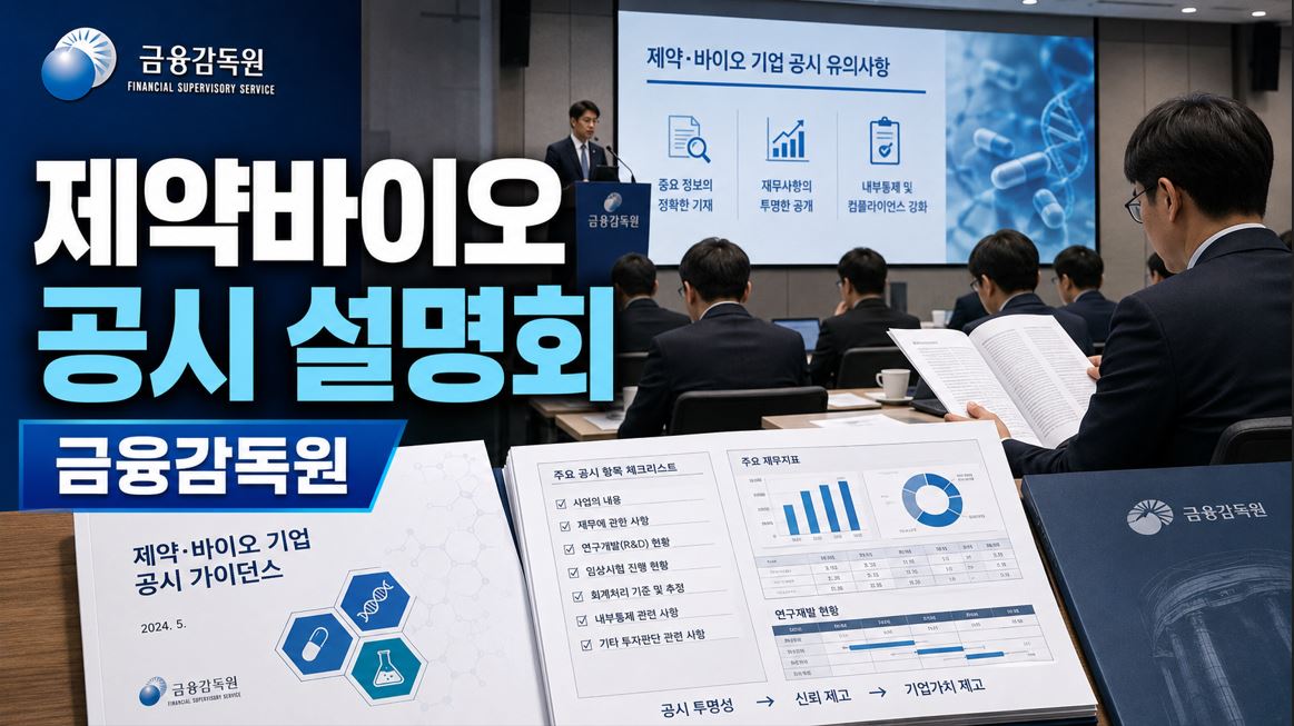 금감원, 제약·바이오 기업 공시지원 릴레이 설명회 개최