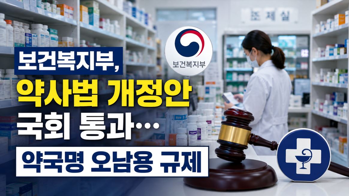 보건복지부, 약사법 개정안 국회 통과…약국명 오남용 규제
