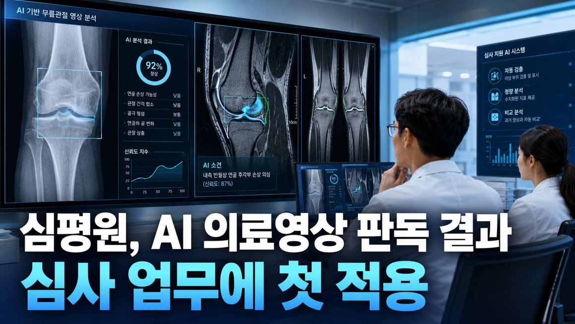 심평원, AI 의료영상 판독 결과 심사 업무에 첫 적용